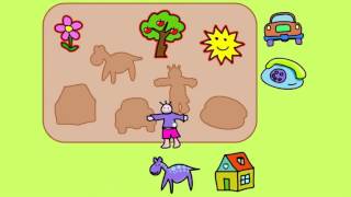 Музыкальные пазлы. Собираем пазлы фигурки. Ссылка на игру под видео.