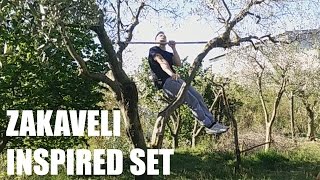 Zef Zakaveli inspired set: 30 pullups, one arm pullup holds) #mirrormotivation