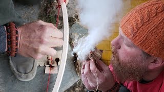 Bow Drill Fire For The First Time Ever And Nailed It (Live Replay)