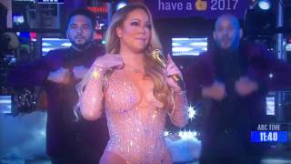 HD Mariah Carey Messes Up During New Year's Performance