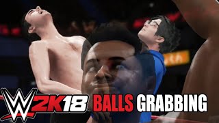 Grabbing Balls - WWE2K18 Funny Moments