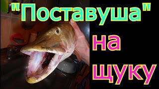 Как сделать и забросить снасть "Поставуша" для ловли щуки и окуня.My fishing.