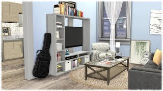 The Sims 4: CC Speed Build // YOUNG ADULTS APARTMENT!!