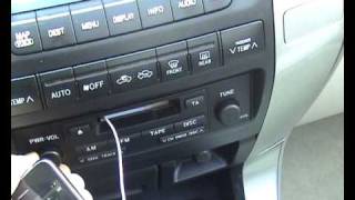 iPod Cassette adapter in a Toyota Land Cruiser