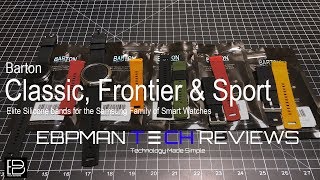 Samsung Galaxy Watch , Classic, Sport and Frontier Bands | Barton ELITE SILICONE Bands
