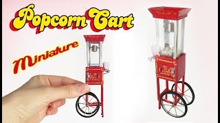 Miniature Popcorn Cart Tutorial - Dolls//Dollhouse DIY