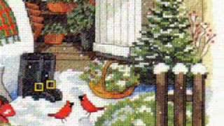 Cross Stitch Kit Garden Shed Snowman is at www.abullrun.com