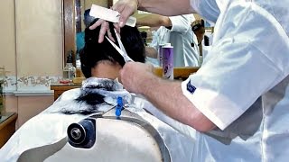 Barbershop girl military cut FULL VIDEO