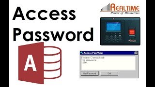 Realtime Biometric Attendance Machine, Realsoft Attendance Software Unlock Access Database mdb file
