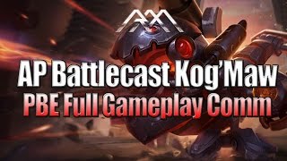 AP Kog'Maw - Battlecast Skin - PBE Full Gameplay - League of Legends