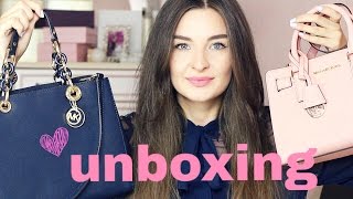 РАСПАКОВКА ПОСЫЛОК : СУМКИ ИЗ АМЕРИКИ Michael Kors Cynthia Michael Kors Dillon