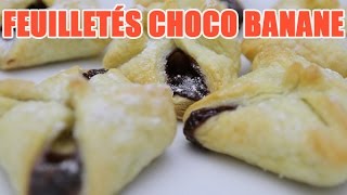Feuilleté nutella banane et Moelleux au chocolat au mirco-onde