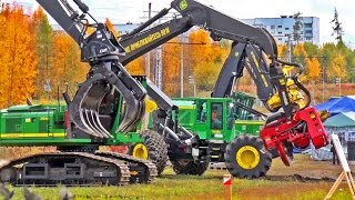 Выставка лесозаготовительной техники Усть - Илимского ЛПК. г. Усть - Илимск