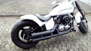 Yamaha XVS 650 Fat-Roadkiller White-Umbau www.Choppersound.de