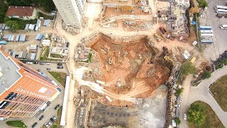 Начало строительства "небоскрёба" в Самаре 4к 11.09.2017. ЖК "Центральный"