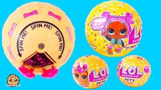 Spin POP Surprise LOL Doll Series 3 Confetti Blind Bag Ball + Pets Toy Video