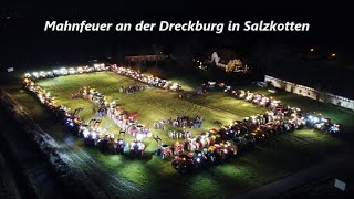 Mahnfeuer an der Dreckburg in Salzkotten am 10.12.2019// #LANDSCHAFTVERBINDUNG