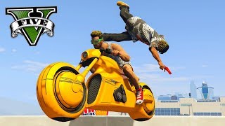 GTA V Online: MOTOS vs PARKOUR - A ESTRATÉGIA da MITAGEM!!!