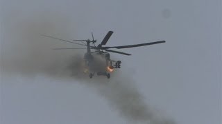 Ми-28Н «Ночные охотники» ВКС РФ испепеляют боевиков ИГИЛ в котле