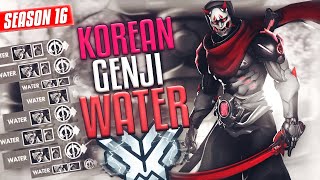 Korean Pro Genji WATER vs ML7 (#1 Ana player) [S16 TOP 500]