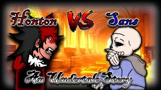 Honton Vs Sans An Undertale Story