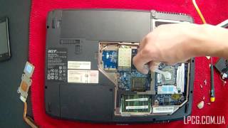 Как разобрать и почистить ноутбук Acer Aspire 5720Z ICL50 (Disassemble Acer Aspire 5720Z ICL50)