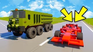 КТО КРУЧЕ? ФОРМУЛА 1 ПРОТИВ ВОЕННОГО ГРУЗОВИКА - БИТВА ЛЕГО МАШИН В BRICK RIGS