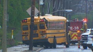 Ohio School Bus Crash Sends Children to Hospital