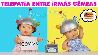 DESAFIO DA TELEPATIA ENTRE IRMÃS GÊMEAS (Twin Telepathi Challenge) | MEGIE E MIA - Lilly Doll
