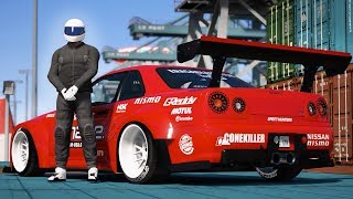 GTA 5 - NISSAN GTR DRIFT MONTAGE (Port of Los Santos Gymkhana)