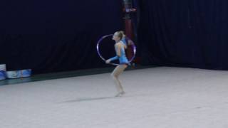 Маша, упражнение с обручем, художественная гимнастика 24 февраля 2017