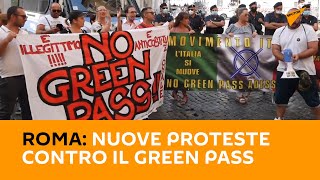 #Roma: nuove proteste contro il #GreenPass
