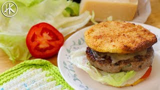 Keto Hamburger Buns (Cauliflower Buns) & Keto Pork Burgers | Headbanger's Kitchen