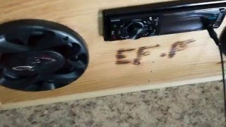 homemade boombox