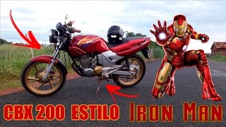 COMO DEIXAR SUA MOTO ESTILO  IRON MEN ( Veja como ficou )