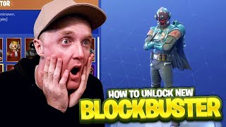 HOW TO UNLOCK *NEW* BLOCKBUSTER SKIN in Fortnite Battle Royale