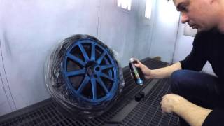 Larex Royal Blue - жидкая резина в баллончике - как покрасить самому?