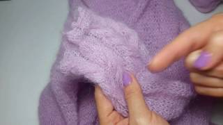 Свитерок из Alize Kid Mohair/ Ализе Кид Мохер.