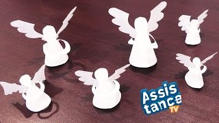 Ангелочки из бумаги / Поделки на Рождество
