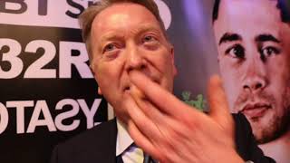 FRANK WARREN - 'FURY COMEBACK WONT BE PPV', ON FRAMPTON-DONAIRE, YARDE-JOHNSON OFFER, BT SPORT PPV
