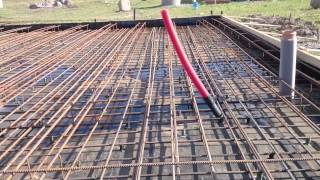 СТРОИМ ДОМ ИЗ ГАЗОБЕТОНА. Фундамент монолитная плита. Армирование.