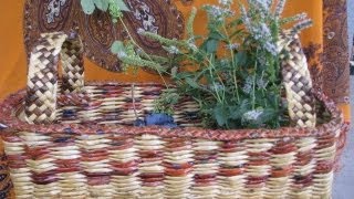 ═► Как плести стенки корзинки / How to plait the walls of a basket
