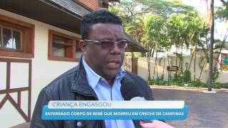 Bebê de 4 meses morre engasgada em creche de Campinas