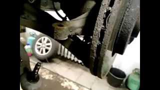 Renault Megane/Рено Меган как снять рулевую рейку/removing the rack.