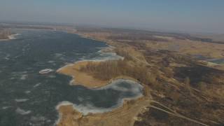 Голубые озёра и улица Героев Крут (г.Сумы) с высоты птичьего полёта