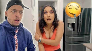 STUFFING MY BRA TO SEE IF MY BOYFRIEND NOTICES!!