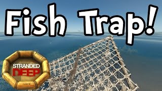 Как сделать ловушку для рыбы (fish trap) в stranded deep