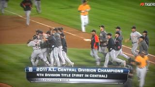 2011 AL Central Division Champions Detroit Tigers