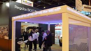 Pergolas BIOCLIMATIQUE & ARLEQUIN par SOLISYSTEME : les Nouveautés sur le Salon EquipBaie 2014