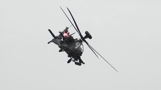JGSDF 攻撃ヘリ アパッチVsコブラ 習志野演習場で暴れまくり